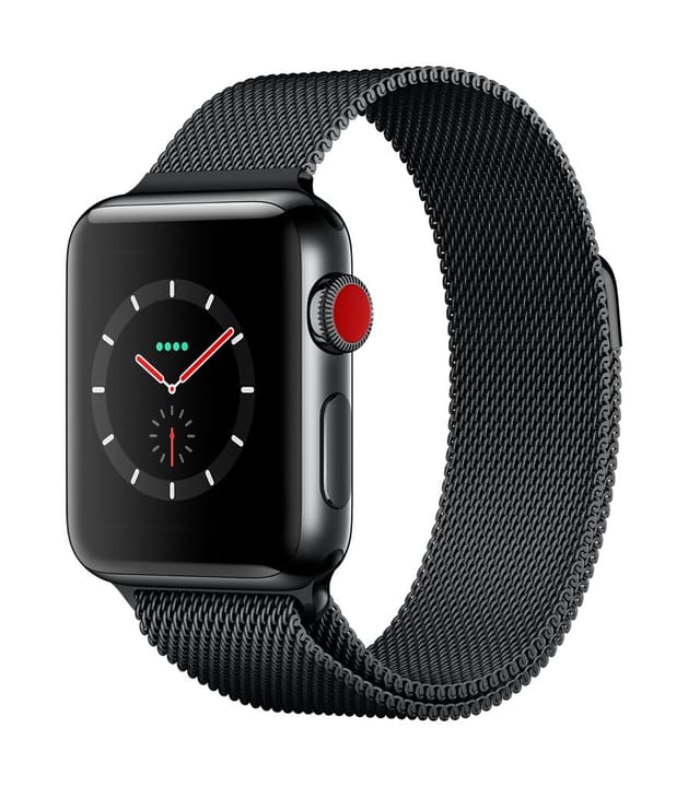 Apple Watch Series 3 GPS/LTE 38mm stainless black/spaceblack milanese Watch Series 3 GPS/LTE 38mm stainless black/spaceblack milanese Apple 785300129995 Photo no. 1