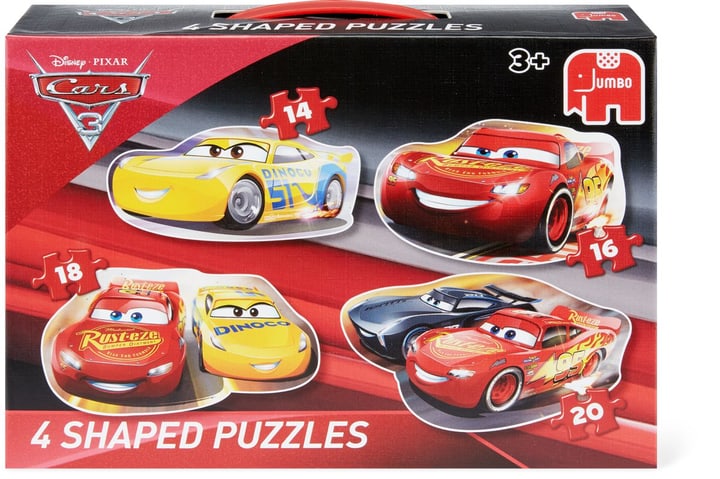 Disney Disney Cars 3 Puzzle, 4 Konturenpuzzles in einem Disney Cars 3 Puzzle, 4 Konturenpuzzles in einem Disney 747429300000 N. figura 1
