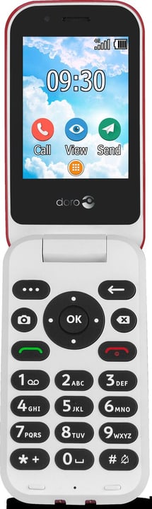Doro 7030 red/white Téléphone mobile 7030 red/white Téléphone mobile Doro 785300150790 Photo no. 1