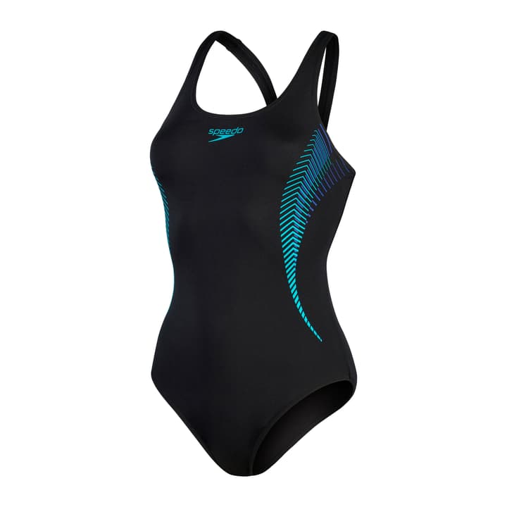 Image of Speedo Placement Muscleback Badeanzug schwarz