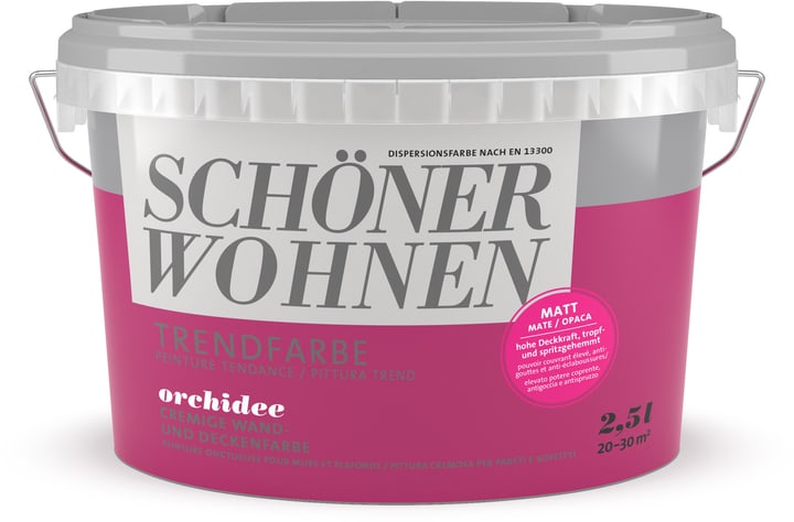 Image of Schöner Wohnen Trendfarbe Matt Orchidee 2.5 l Wandfarbe
