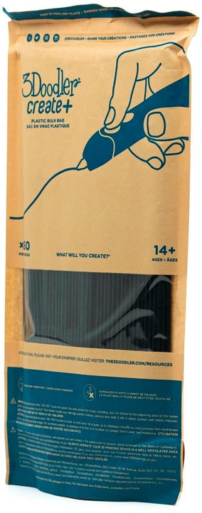 Image of 3Doodler 3D Pen Filament Create+ & Pro+ 250 Stück Schwarz Stifte