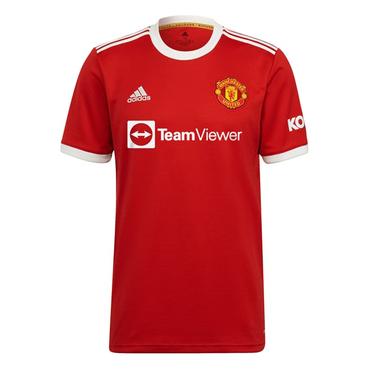 Image of Adidas Manchester United Home Jersey 21/22 Fussball Clubshirt rot