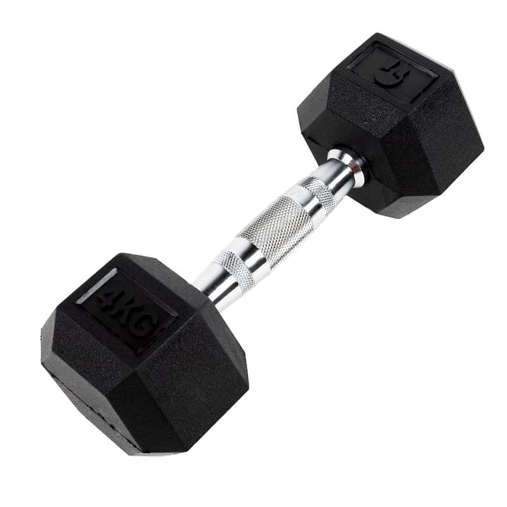 Image of GladiatorFit Sechseckige Hantel aus Gummi : 4 KG Hanteln