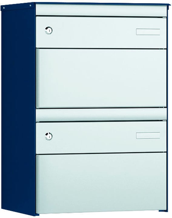 Image of Stebler 2er Gruppe s:box 13 Saphirblau/Weissalu Briefkasten bei Do it + Garden von Migros