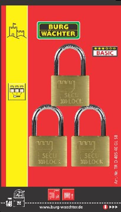 Image of Burg-Wächter Secu-Lock 405 Set Vorhängeschloss