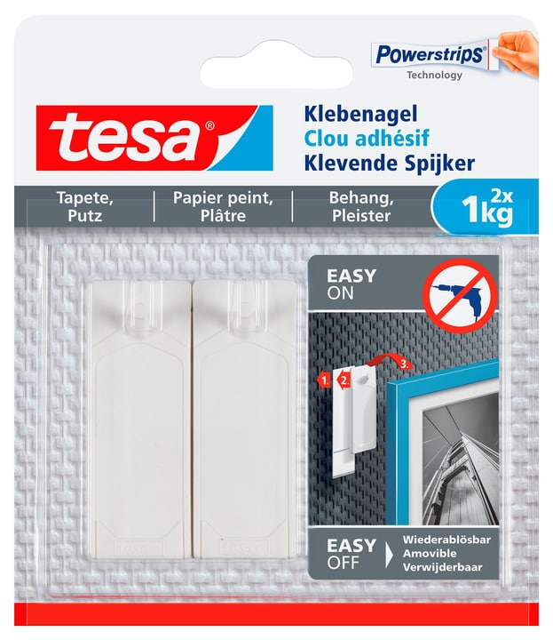 Image of Tesa Klebenagel Tapete & Putz, 1 kg