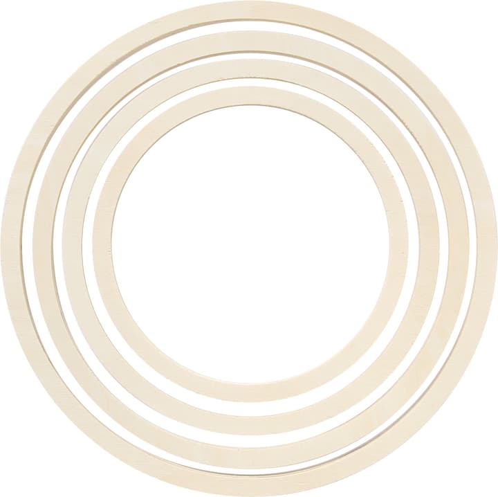 Image of Holzringe, 4-teiliges Set, B x Ø: 1 16/19/22/25 cm Holzring bei Do it + Garden von Migros