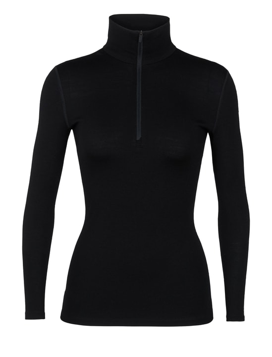 Icebreaker Tech Top Half Zip 260 Damen-Langarmshirt Tech Top Half Zip 260 Damen-Langarmshirt Icebreaker 477079800420 Farbe schwarz Grösse M Bild-Nr. 1