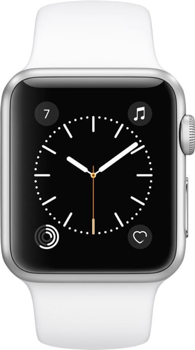 Apple Watch Series.1 38mm argent bracelet Sport blanc Watch Series.1 38mm argent bracelet Sport blanc Apple 798145100000 N. figura 1