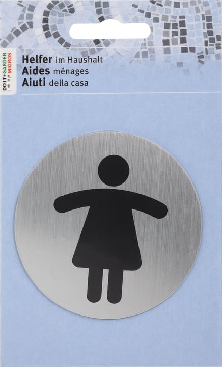 Image of Türschild Frau Klebehaken
