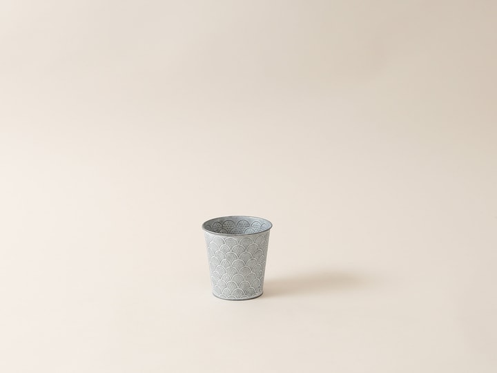Image of I AM CREATIVE Blumentopf mit Rillung Zinktopf bei Do it + Garden von Migros