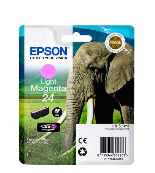 Epson 24 Claria Photo HD Ink cartuccia d'inchiostro magenta chiaro 24 Claria Photo HD Ink cartuccia d'inchiostro magenta chiaro Epson 785300126256 N. figura 1