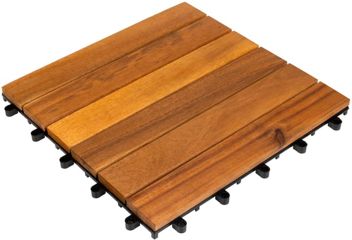 Image of COCON Balkon-& Terrassenplatten Akazie, 30 x cm, 6 Stück Bodenfliesen