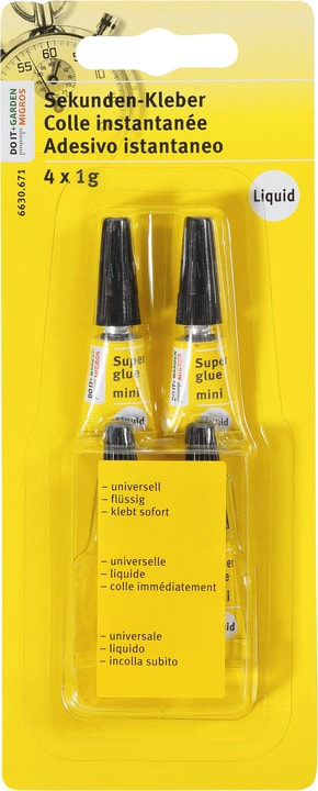 Image of Sekundenkleber Liquid 4x1g