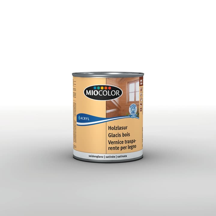 Image of Miocolor Acryl Holzlasur Kalkweiss 750 ml