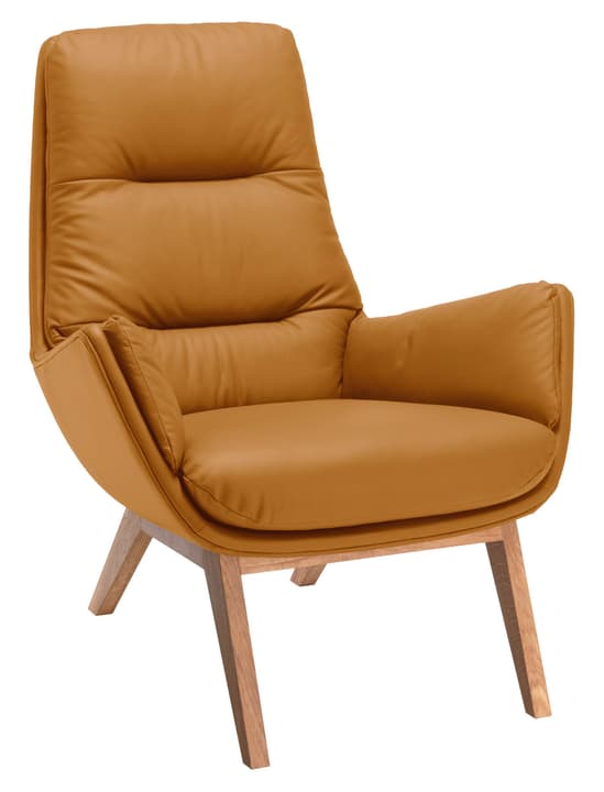 ANDRES Fauteuil ANDRES Fauteuil 402444507055 Dimensions L: 83.0 cm x P: 87.0 cm x H: 96.0 cm Couleur Cognac Photo no. 1
