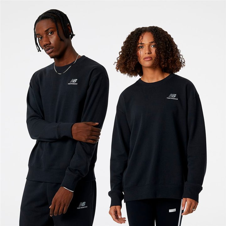 Image of New Balance NB Essentials uni-ssentials Crew Sweatshirt schwarz