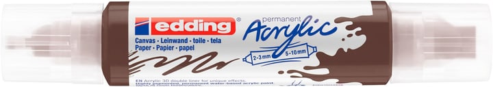 Image of edding Acrylmarker 5400, double liner, schokobraun