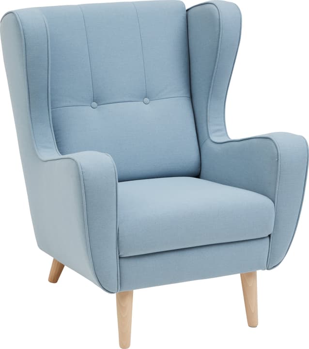 BRAHMS Fauteuil BRAHMS Fauteuil 402462607042 Dimensions L: 80.0 cm x P: 90.0 cm x H: 97.5 cm Couleur Bleu moyen Photo no. 1