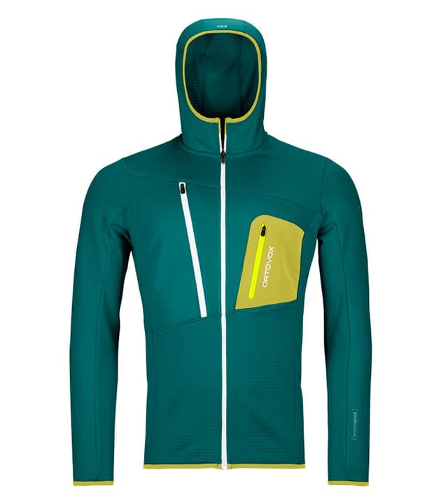 Image of Ortovox Grid Hooded Fleecejacke smaragd