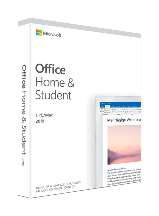 Microsoft Office Home & Student 2019 PC/Mac (D) Physique (Box) Office Home & Student 2019 PC/Mac (D) Physique (Box) Microsoft 785300139300 Photo no. 1
