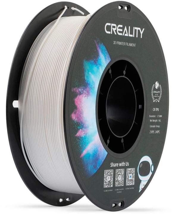 Image of Creality Filament TPU, Weiss, 1.75 mm, 1 kg 3D Drucker