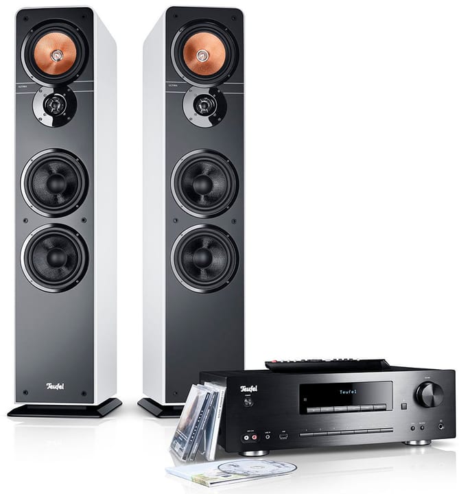 Teufel Kombo 62 (2018 Edition avec Ultima 40 MK3) - Blanc HiFi System Kombo 62 (2018 Edition avec Ultima 40 MK3) - Blanc HiFi System Teufel 785300145038 Photo no. 1
