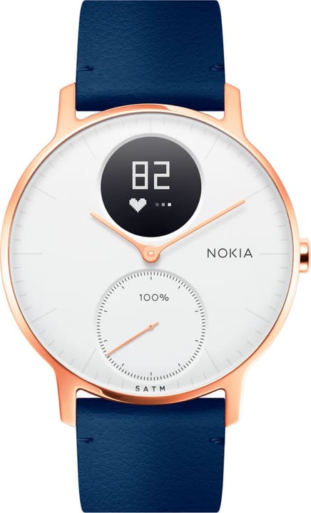 Nokia Steel HR (36mm) Rose Gold / Blue Leather Wristband + Grey Silicone Wristband Special Edition Steel HR (36mm) Rose Gold / Blue Leather Wristband + Grey Silicone Wristband Special Edition Nokia 785300134671 Photo no. 1