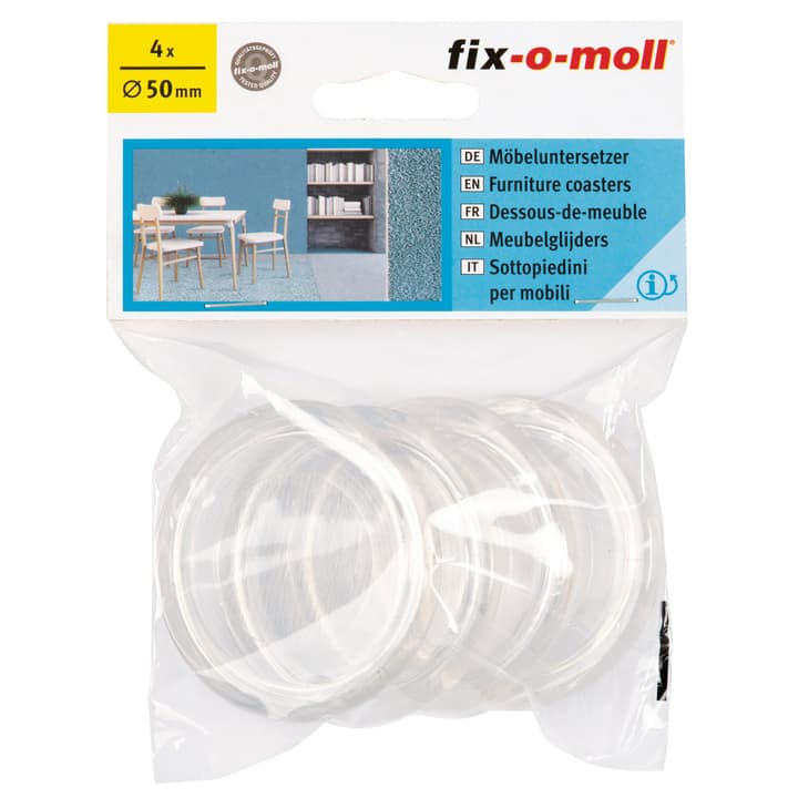 Fix-O-Moll Sottomobili Ø 50 mm 4 x