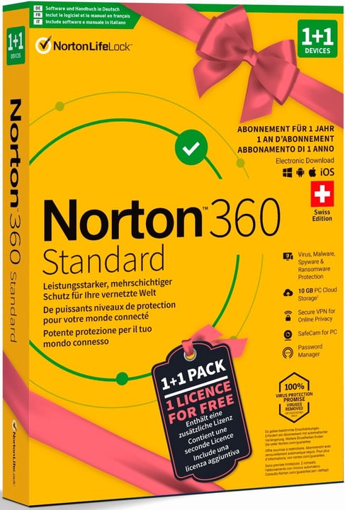 Norton Security 360 Standard 10GB 1+1 Device Bundle Physisch (Box) Security 360 Standard 10GB 1+1 Device Bundle Physisch (Box) Norton 785300151686 Photo no. 1