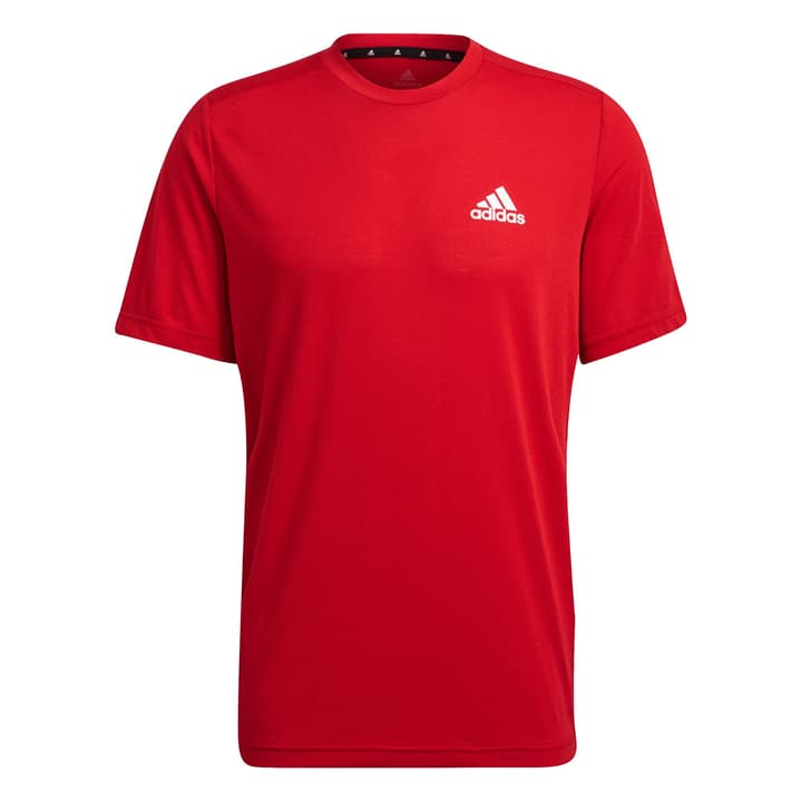 Image of Adidas Aerpready D2M Feelready T-Shirt Fitnessshirt dunkelrot