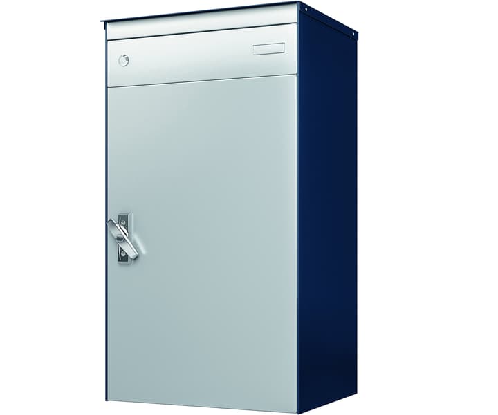 Image of Stebler s:box 17 Saphirblau/Weissalu Briefkasten mit gesichertem Paketschliessfach bei Do it + Garden von Migros