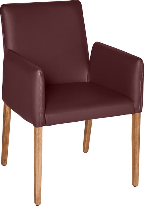 PIRAS Chaise PIRAS Chaise 402358000034 Dimensions L: 58.0 cm x P: 55.0 cm x H: 86.0 cm Couleur Bordeaux Photo no. 1