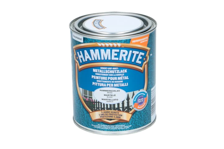 Image of Hammerite Metallschutzlack Hammerschlag Weiss 750 ml