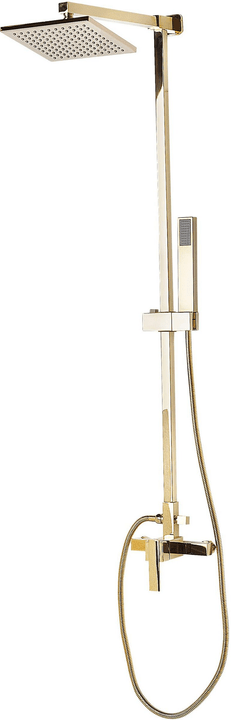 Image of Beliani Dusche Set mit Kopfbrause Messing gold TAGBO Duschsystem