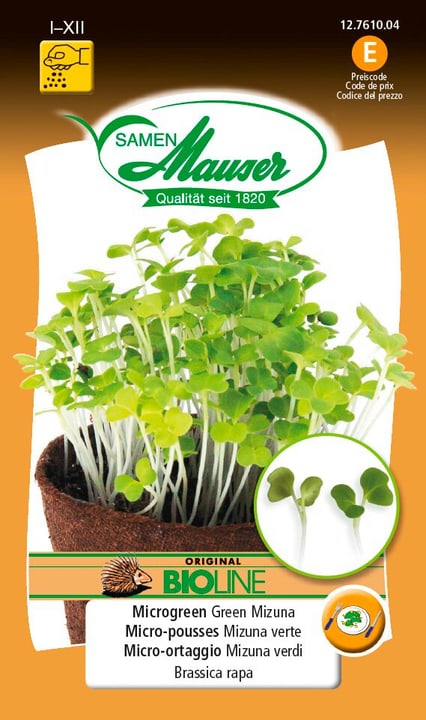 Image of Samen Mauser BIO-Microgreen Green Mizuna Microgreen