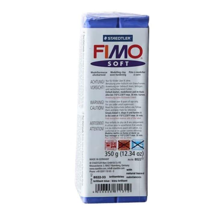 Fimo Soft grand blu Soft grand blu Fimo 665306200000 Colore Blu N. figura 1