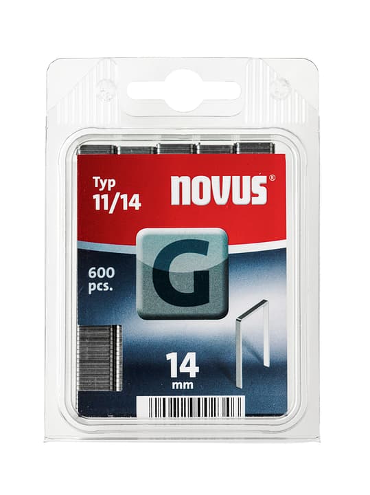 Image of NOVUS Flachdrahtklammern G Typ 11/14 Tackerklammern