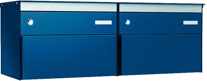 Image of Stebler 2er Gruppe s:box 13 Saphierblau/Saphierblau seitlich Briefkasten bei Do it + Garden von Migros