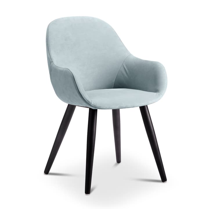 LAYLA Chaise Nubuck LAYLA Chaise Nubuck 366028624606 Dimensions L: 56.0 cm x P: 60.0 cm x H: 84.0 cm Couleur Bleu pastel Photo no. 1