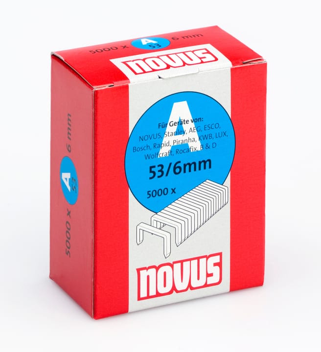 Image of NOVUS Feindrahtklammern A Typ 53/6 Tackerklammern
