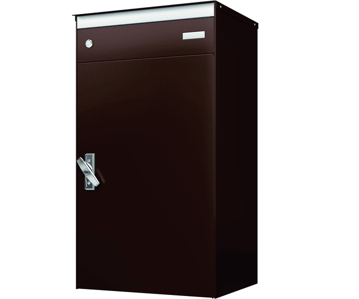 Image of Stebler s:box 17 Schokobraun/Schokobraun Briefkasten mit gesichertem Paketschliessfach bei Do it + Garden von Migros