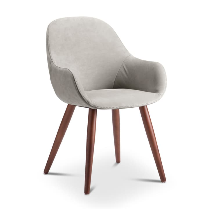 LAYLA Chaise Nubuck LAYLA Chaise Nubuck 366028524504 Dimensions L: 56.0 cm x P: 60.0 cm x H: 84.0 cm Couleur Gris clair Photo no. 1