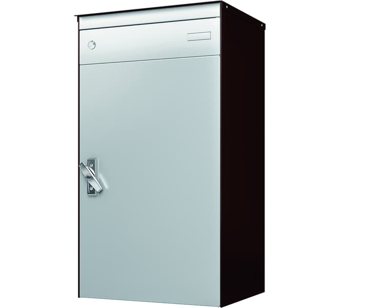 Image of Stebler s:box 17 Schokobraun/Weissalu Briefkasten mit gesichertem Paketschliessfach bei Do it + Garden von Migros