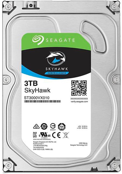 Seagate SkyHawk HDD - 3.5" SATA 6Gb/s - 3To Disque Dur Interne HDD SkyHawk HDD - 3.5" SATA 6Gb/s - 3To Disque Dur Interne HDD Seagate 785300133754 Photo no. 1