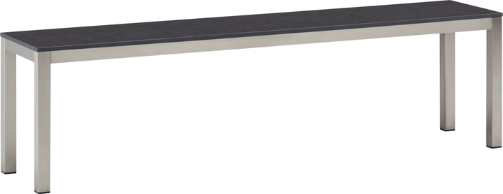 Image of LOCARNO, 160 cm, Gestell Edelstahl, Platte HPL Sitzbank