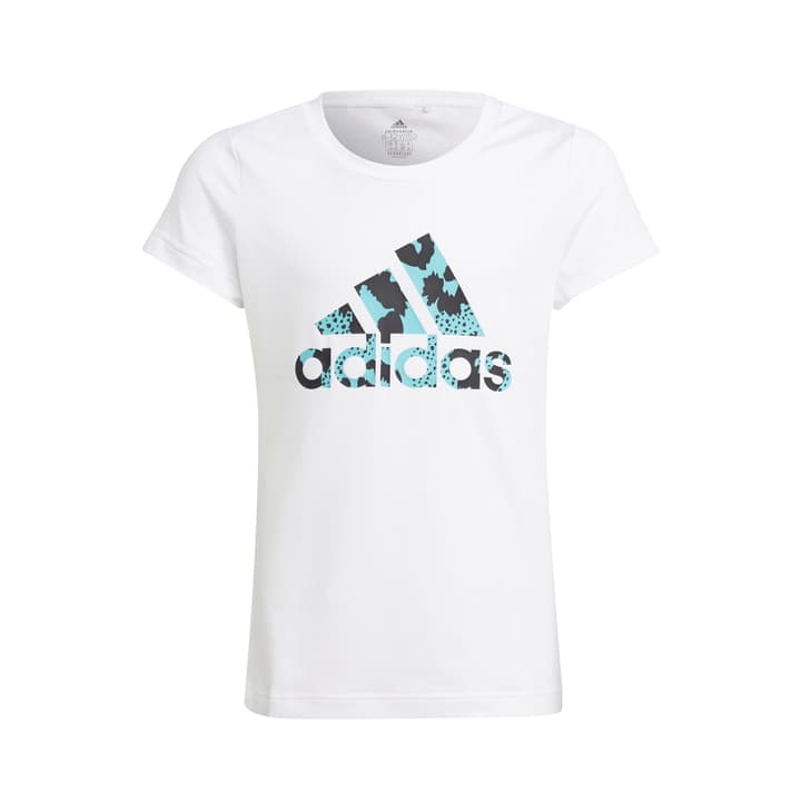 Image of Adidas Aeroready Animal Logo Print Slim Training T-Shirt Fitnessshirt weiss