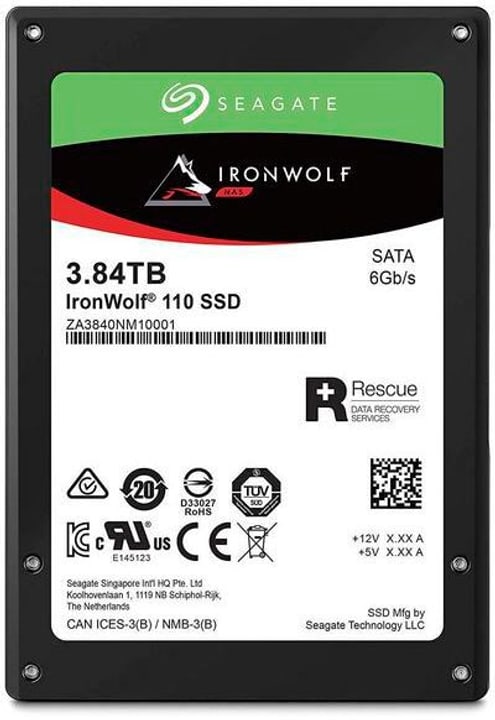 Seagate SSD IronWolf 110 2.5" 3840 GB Disque Dur Interne SSD SSD IronWolf 110 2.5" 3840 GB Disque Dur Interne SSD Seagate 785300145882 Photo no. 1
