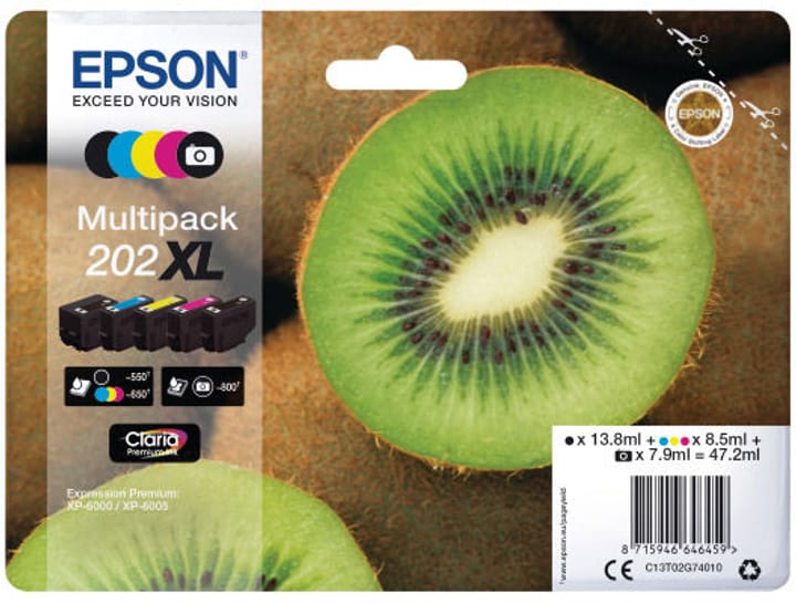 Epson Multipack 202XL Cartouche d'encre Multipack 202XL Cartouche d'encre Epson 798548500000 Photo no. 1
